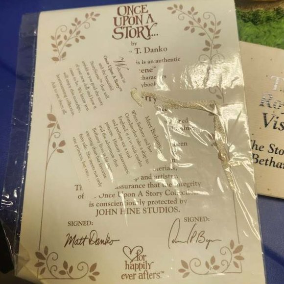 RARE Once Upon A Time The Royal Visit Story of Bethany , tall statue, book, doll - Picture 2 of 8